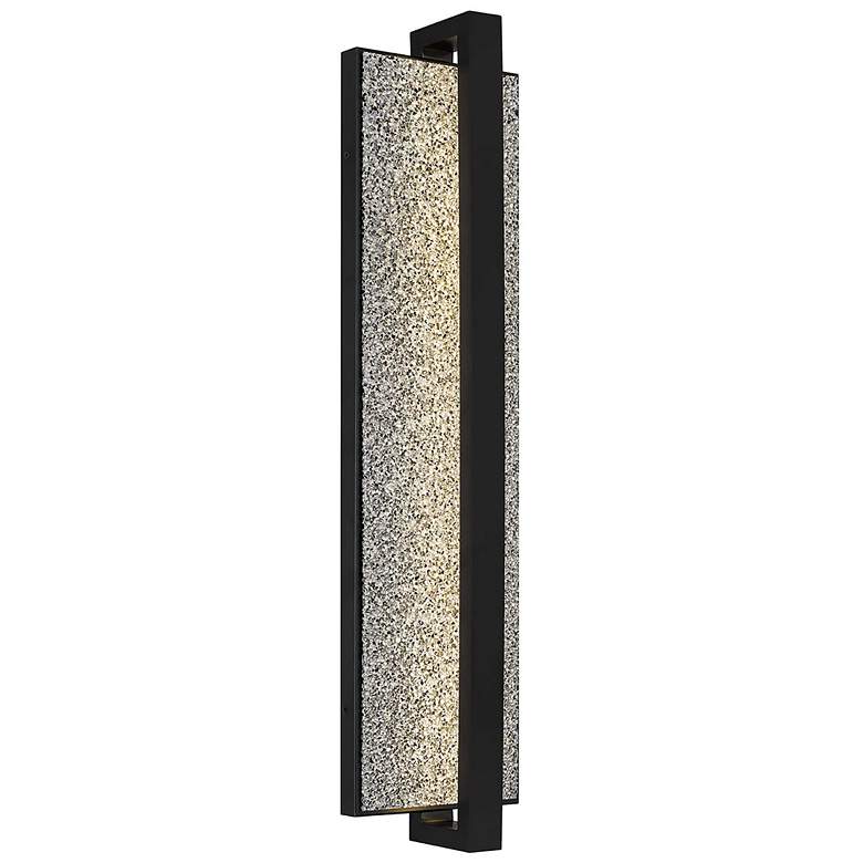 Image 1 Alteck Seafoam 32" Sand Black/Silver Aluminum Bubble LED Wall Sconce