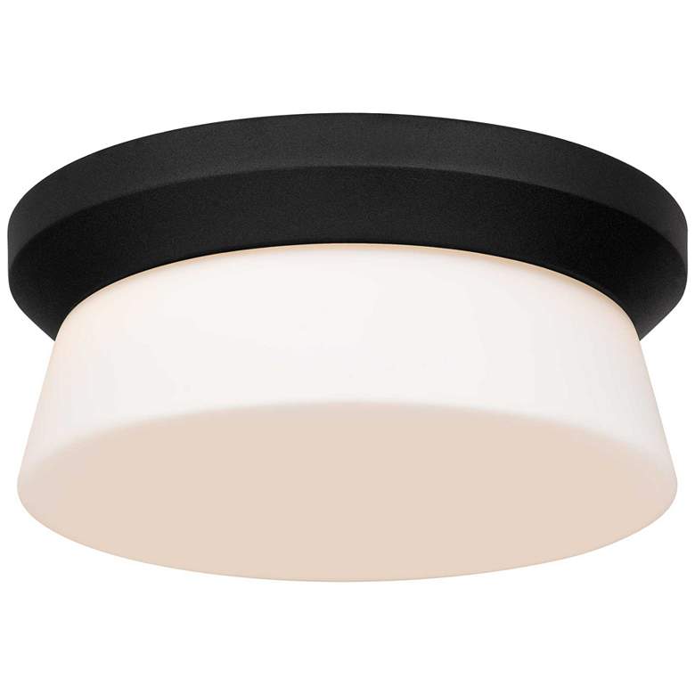 Image 1 Alteck Skirt 11" Sand Black LED Flush Mount