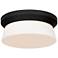 Alteck Skirt 11" Sand Black LED Flush Mount