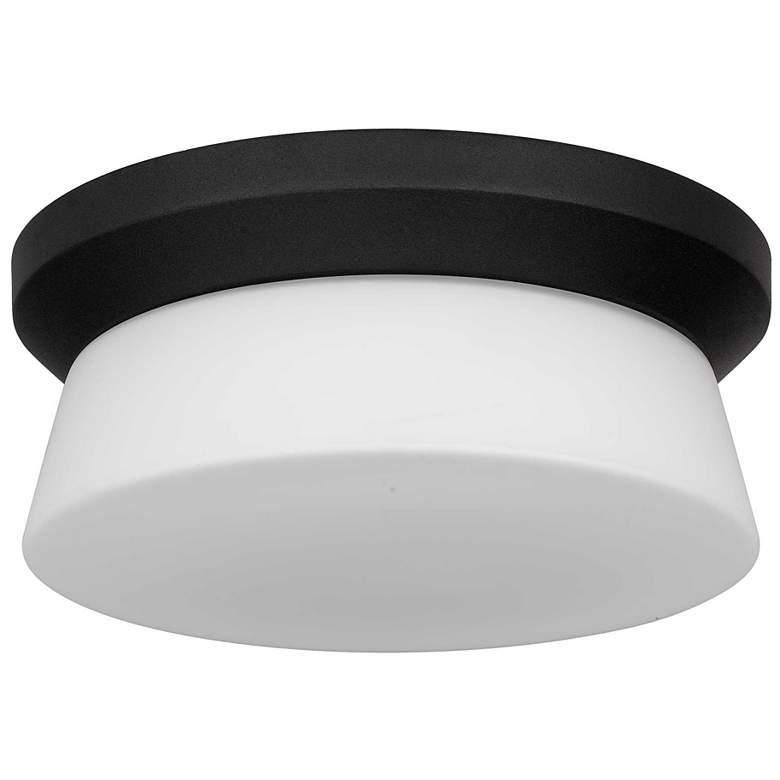Image 2 Alteck Skirt 11" Sand Black LED Flush Mount more views