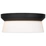 3_Alteck Skirt 11" Sand Black LED Flush Mount more views