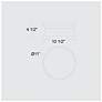 6_Alteck Skirt 11" Sand Black LED Flush Mount more views