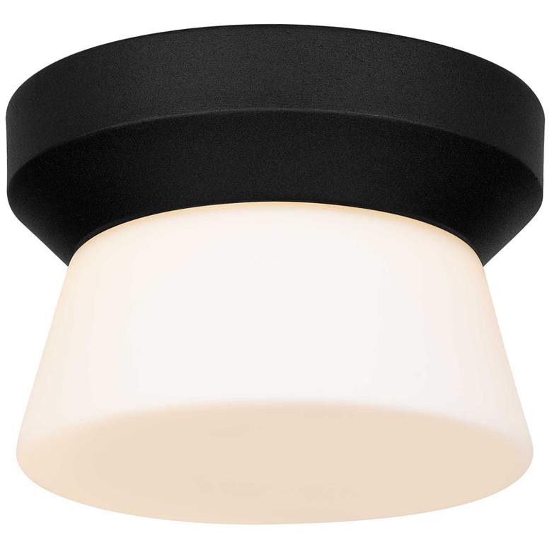 Image 1 Alteck Skirt 7" Sand Black LED Flush Mount