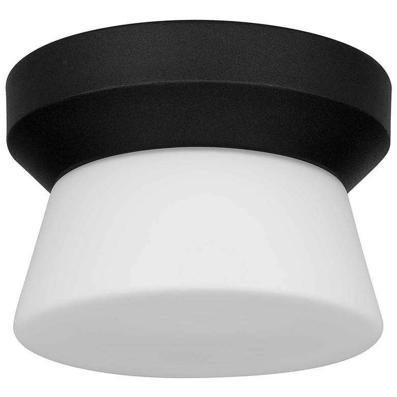 Image 2 Alteck Skirt 7" Sand Black LED Flush Mount more views