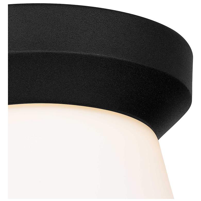 Image 5 Alteck Skirt 7" Sand Black LED Flush Mount more views