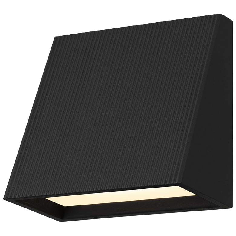 Image 1 Alteck Slant 5" Wide Sand Black LED Wall Sconce