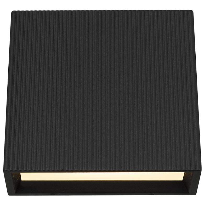 Image 3 Alteck Slant 5" Wide Sand Black LED Wall Sconce more views