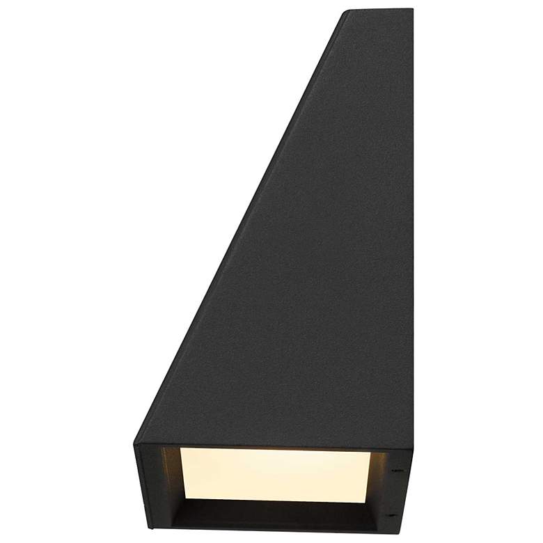 Image 4 Alteck Slant 5" Wide Sand Black LED Wall Sconce more views