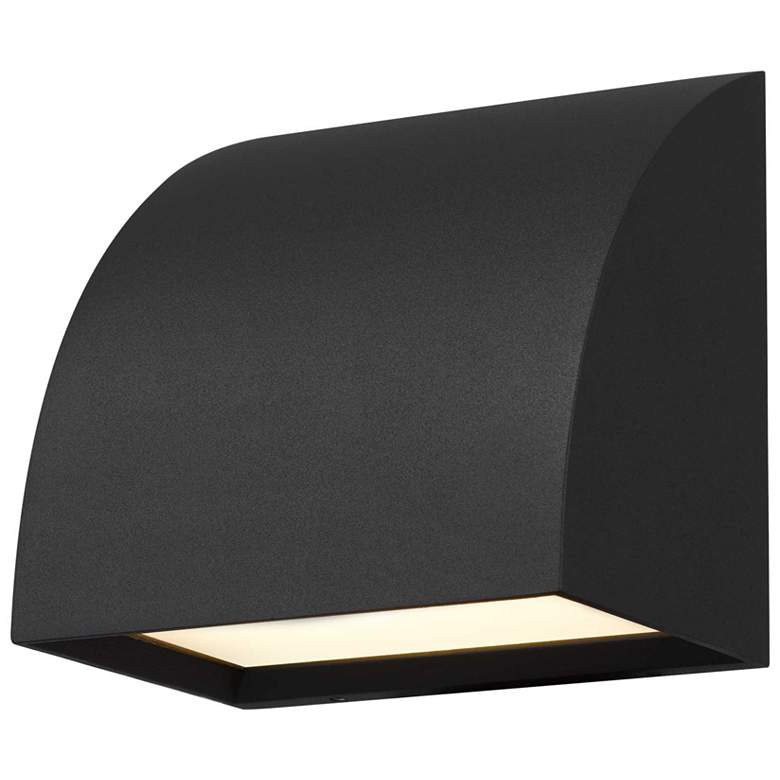 Image 1 Alteck Slope 4 1/2" Wide Sand Black LED Wall Sconce