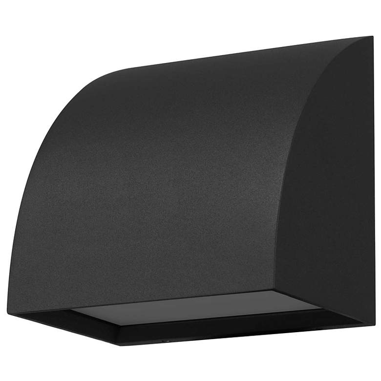 Image 2 Alteck Slope 4 1/2" Wide Sand Black LED Wall Sconce more views