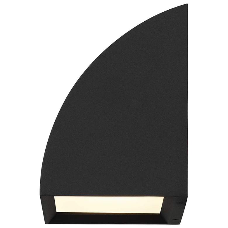 Image 4 Alteck Slope 4 1/2" Wide Sand Black LED Wall Sconce more views
