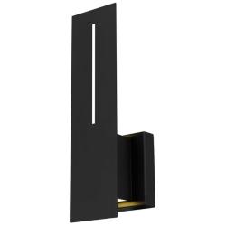 Alteck Slot 15" High Sand Black LED Wall Sconce