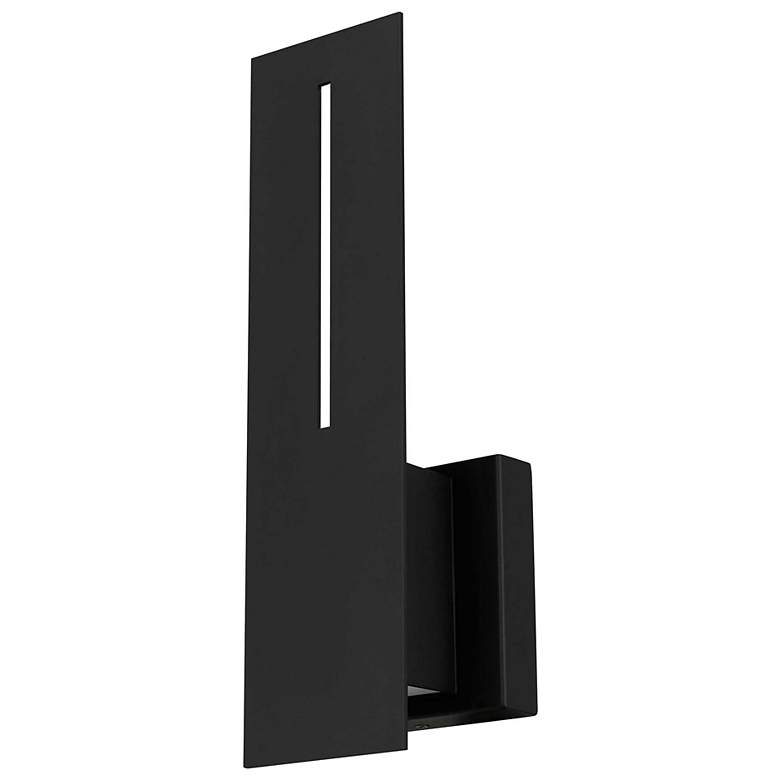 Image 2 Alteck Slot 15" High Sand Black LED Wall Sconce more views