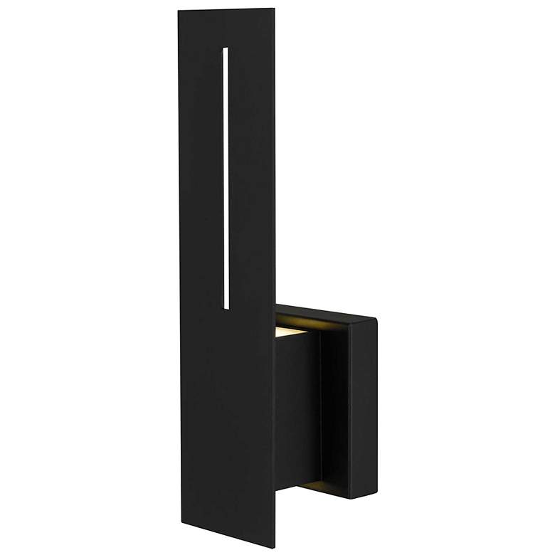 Image 5 Alteck Slot 15" High Sand Black LED Wall Sconce more views