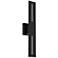 Alteck Slot 24" High Sand Black LED Wall Sconce