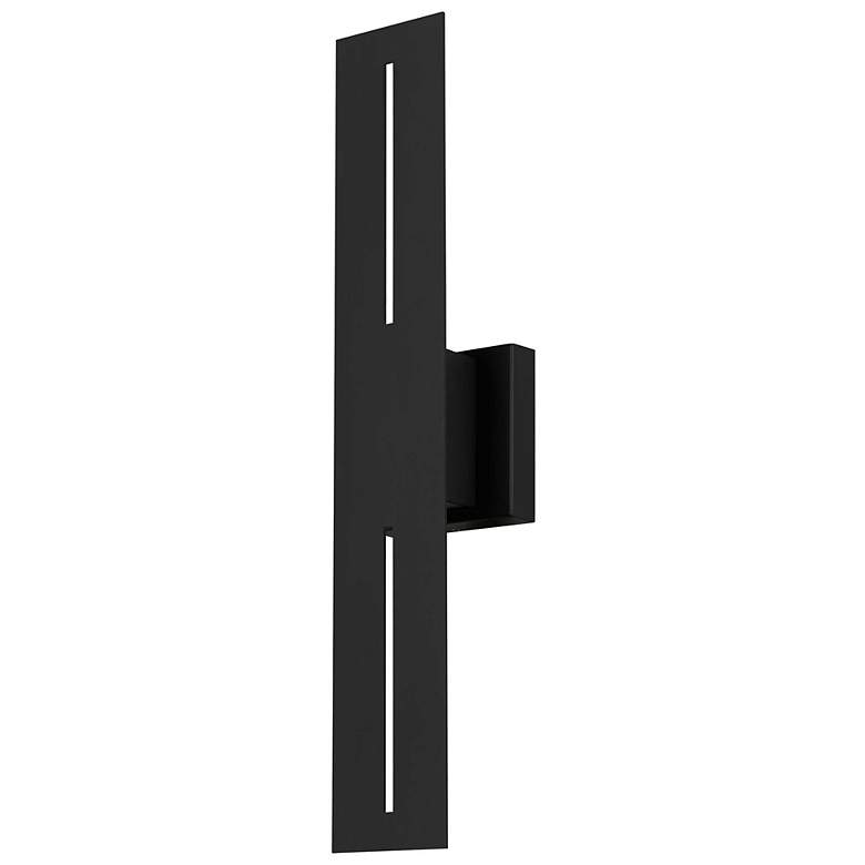 Image 2 Alteck Slot 24" High Sand Black LED Wall Sconce more views