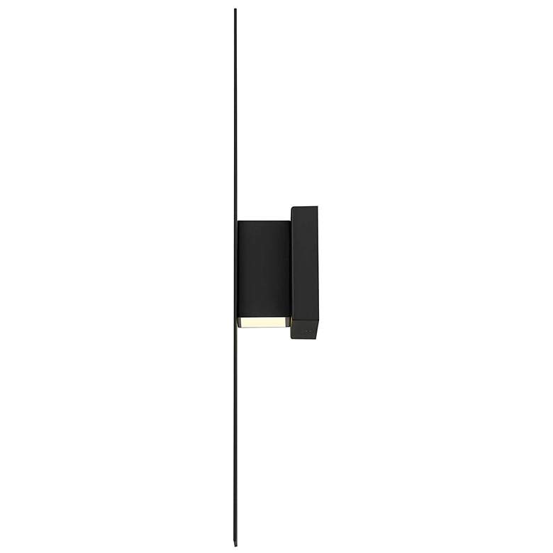 Image 4 Alteck Slot 24" High Sand Black LED Wall Sconce more views