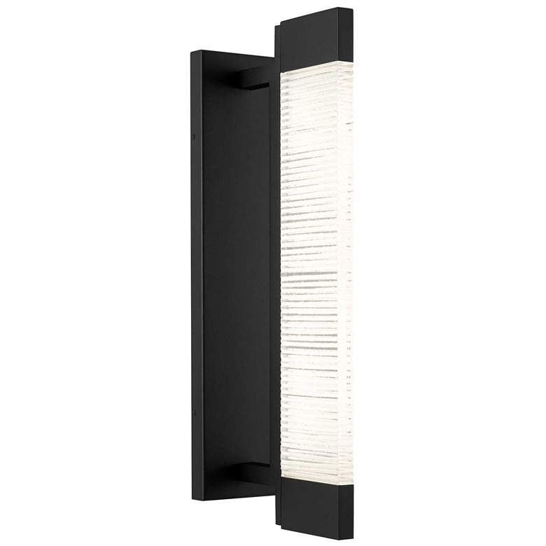 Image 1 Alteck Solice 21" High Sand Black LED Wall Sconce