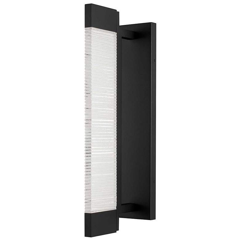 Image 2 Alteck Solice 21" High Sand Black LED Wall Sconce more views