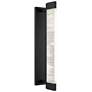 1_Alteck Solice 26" High Sand Black LED Wall Sconce