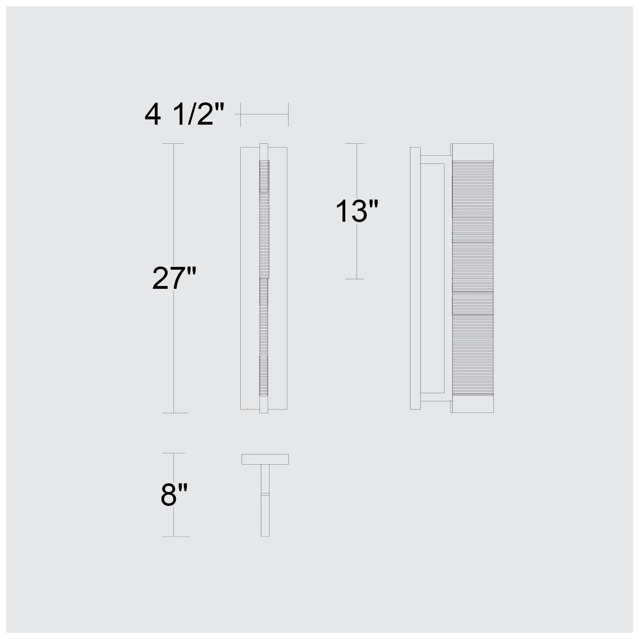 Image 6 Alteck Solice 26" High Sand Black LED Wall Sconce more views