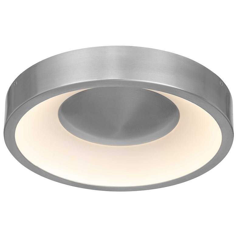 Image 4 Alteck Stellar 11" Brushed Aluminum LED Flush Mount more views