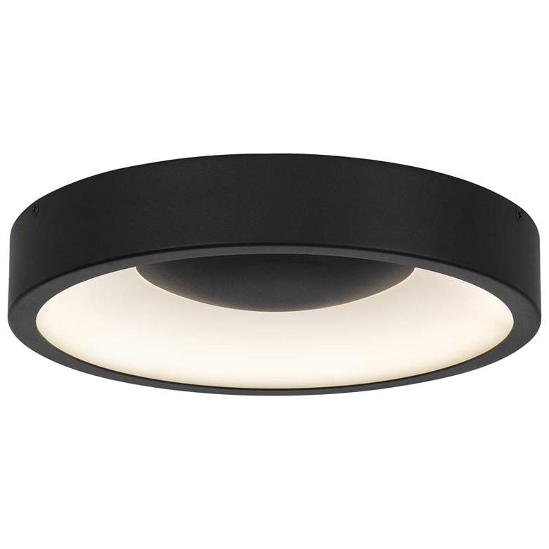 Image 1 Alteck Stellar 11" Sand Black LED Flush Mount