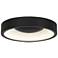Alteck Stellar 11" Sand Black LED Flush Mount