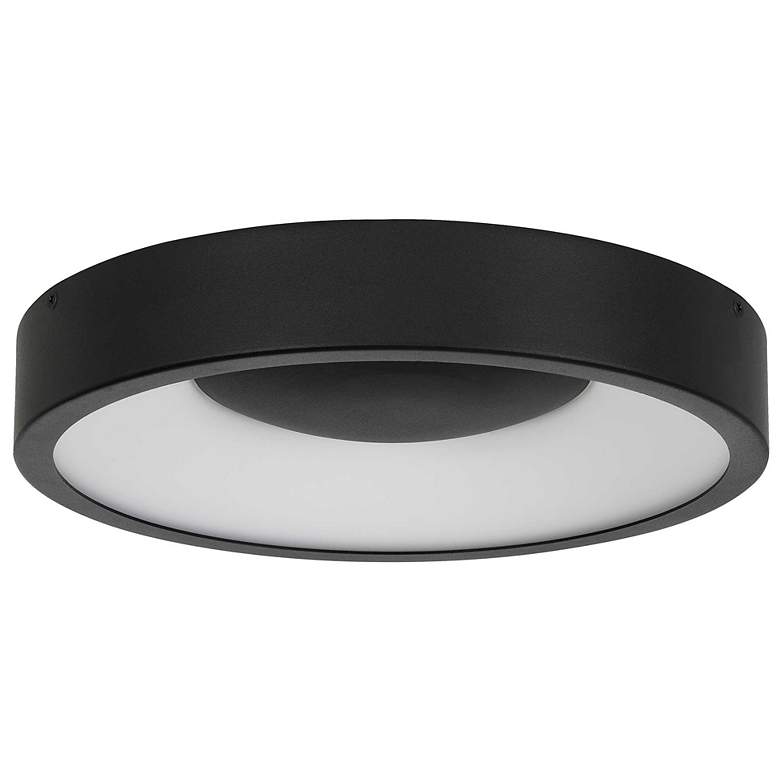 Image 2 Alteck Stellar 11" Sand Black LED Flush Mount more views