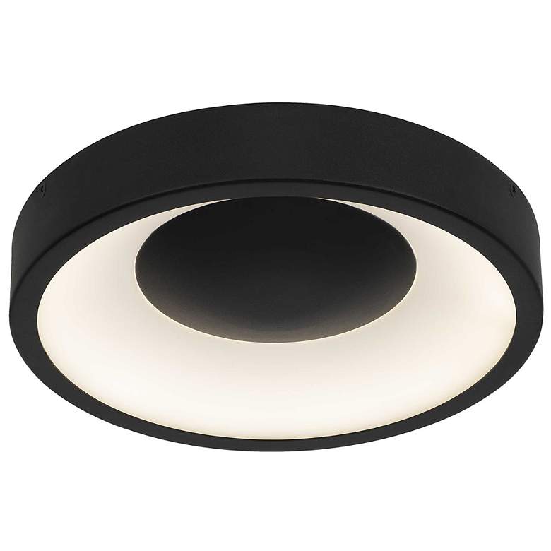 Image 4 Alteck Stellar 11" Sand Black LED Flush Mount more views