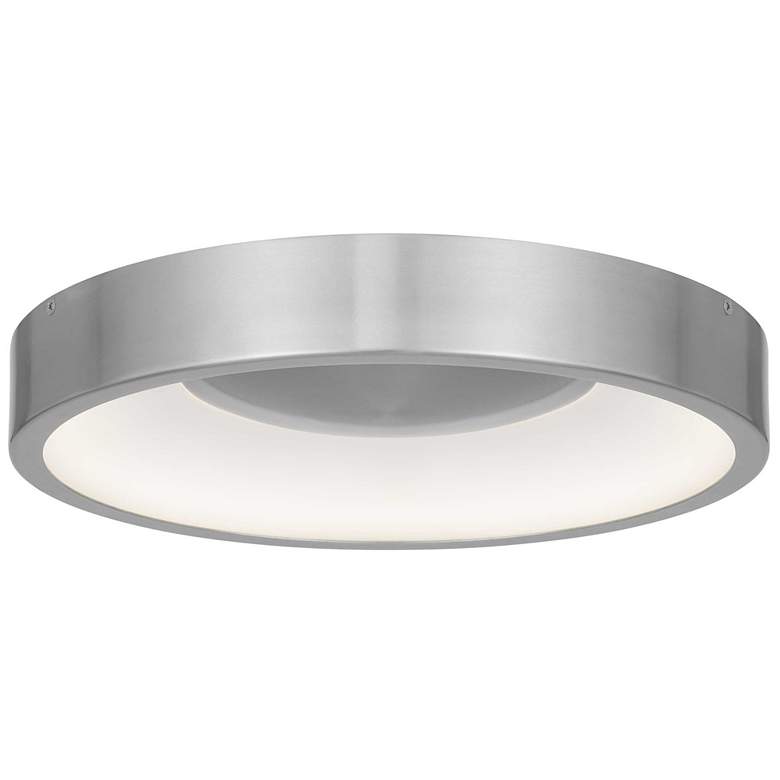 Image 1 Alteck Stellar 14" Brushed Aluminum LED Flush Mount