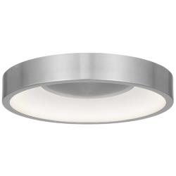 Alteck Stellar 14" Brushed Aluminum LED Flush Mount