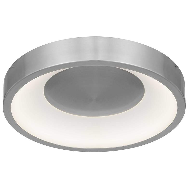 Image 4 Alteck Stellar 14" Brushed Aluminum LED Flush Mount more views