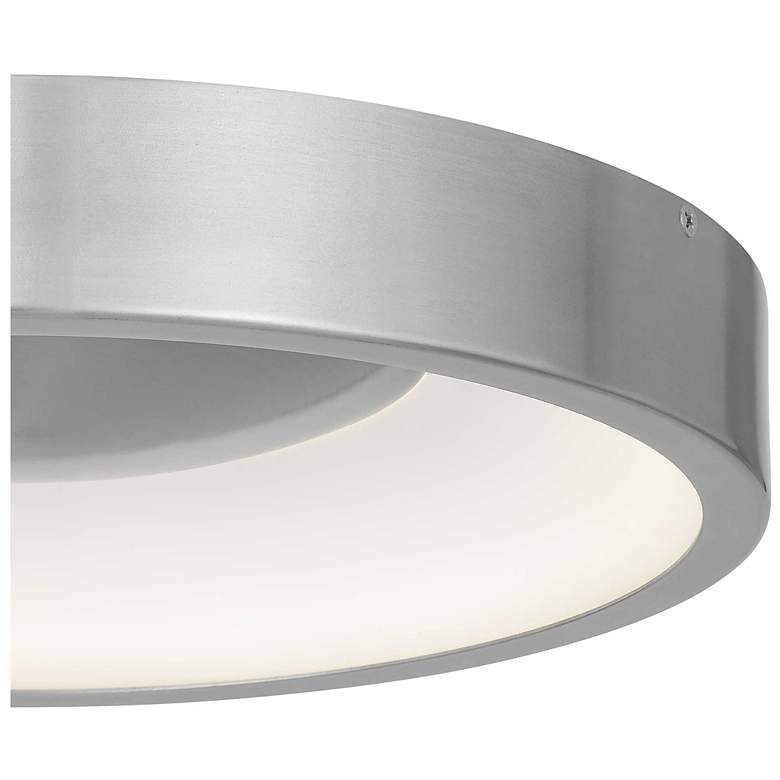 Image 5 Alteck Stellar 14" Brushed Aluminum LED Flush Mount more views