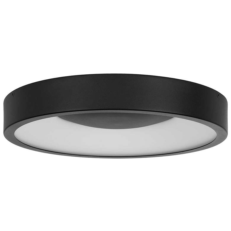 Image 2 Alteck Stellar 14" Sand Black LED Flush Mount more views