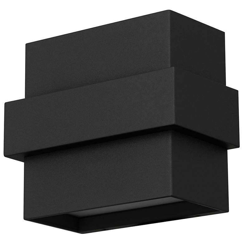 Image 2 Alteck Summit 5 3/4" Wide Sand Black LED Wall Sconce more views