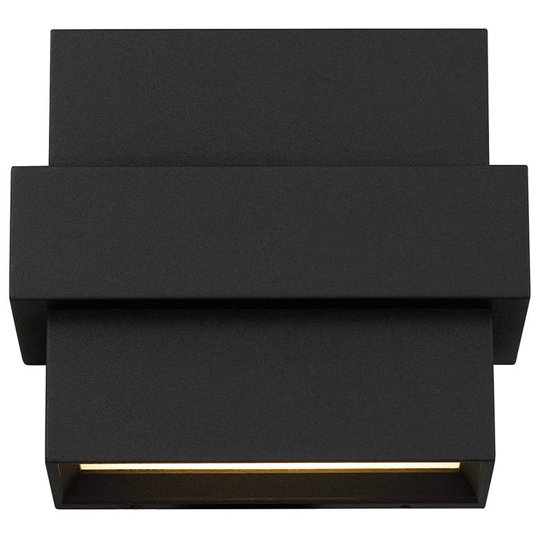 Image 3 Alteck Summit 5 3/4" Wide Sand Black LED Wall Sconce more views