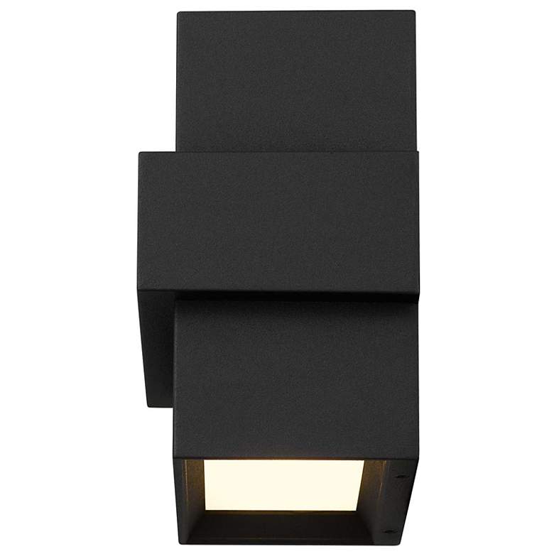 Image 4 Alteck Summit 5 3/4" Wide Sand Black LED Wall Sconce more views