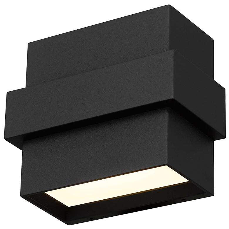 Image 5 Alteck Summit 5 3/4" Wide Sand Black LED Wall Sconce more views