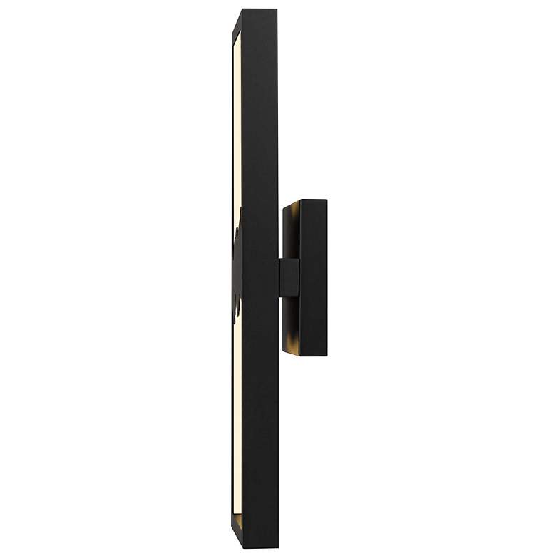 Image 4 Alteck Sunrize 22" High Sand Black LED Wall Sconce more views