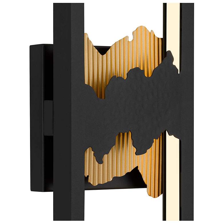 Image 5 Alteck Sunrize 22" High Sand Black LED Wall Sconce more views