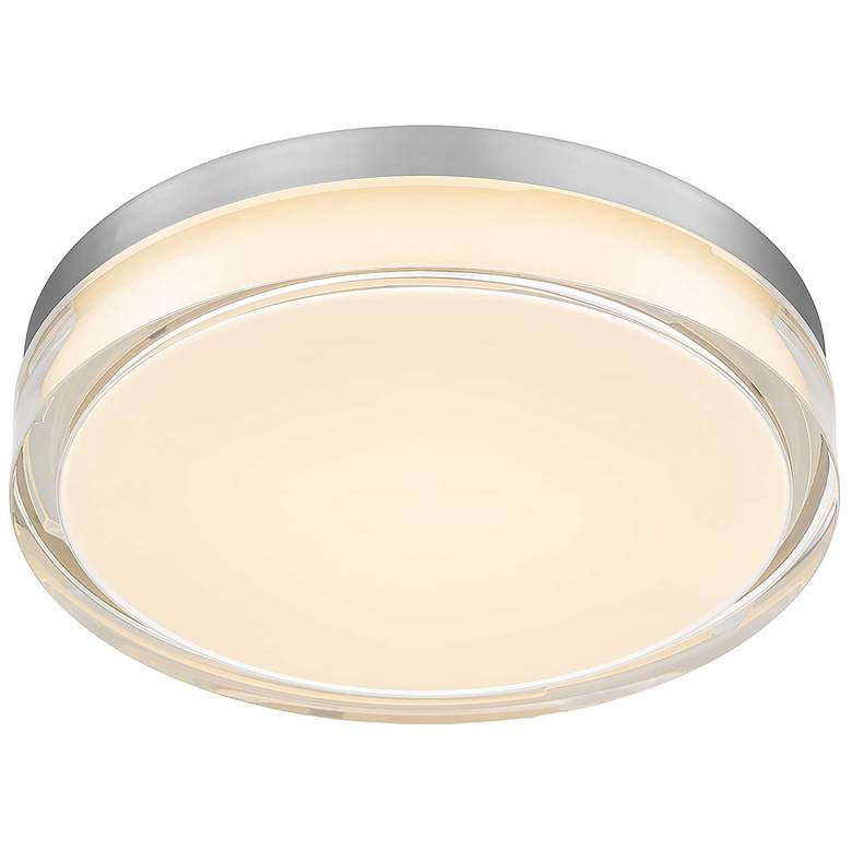 Image 1 Alteck Sunspot 12" Brushed Stainless Steel LED Flush Mount