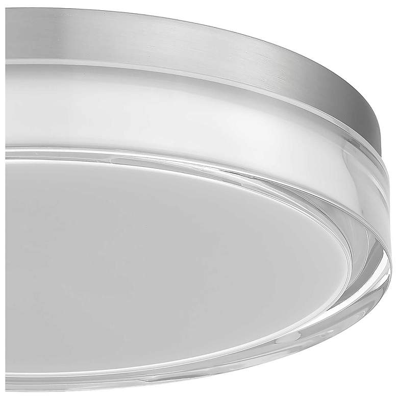 Image 3 Alteck Sunspot 12" Brushed Stainless Steel LED Flush Mount more views