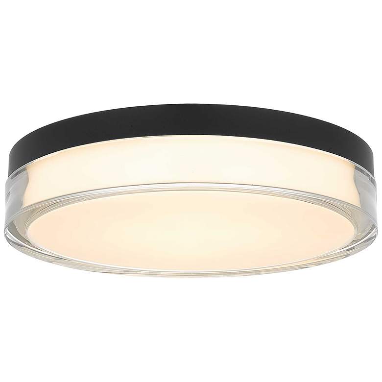 Image 1 Alteck Sunspot 12" Sand Black LED Flush Mount