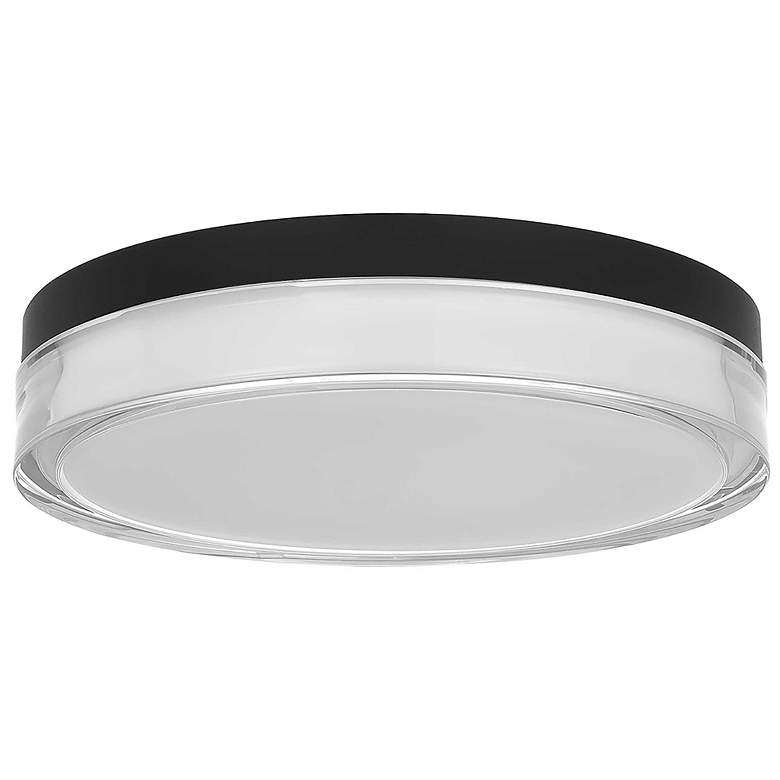 Image 2 Alteck Sunspot 12" Sand Black LED Flush Mount more views