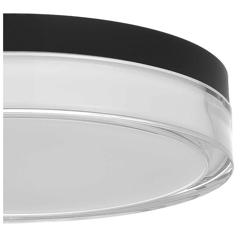 Image 5 Alteck Sunspot 12" Sand Black LED Flush Mount more views