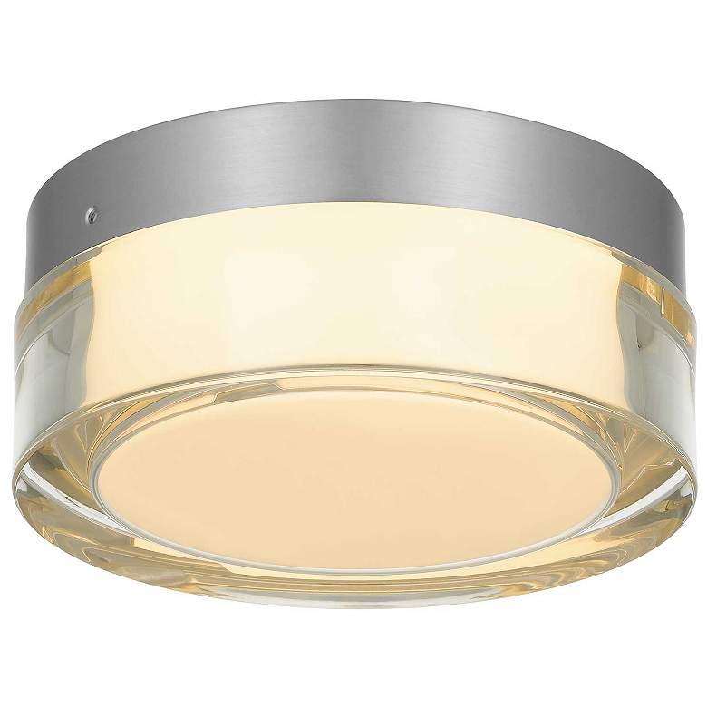 Image 1 Alteck Sunspot 6" Brushed Stainless Steel LED Flush Mount