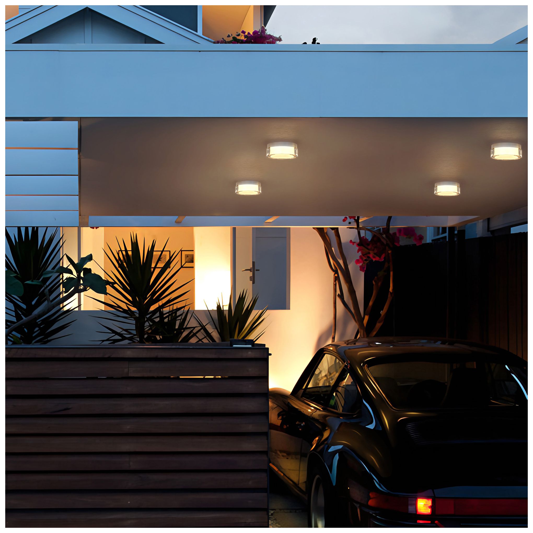 Image 7 Alteck Sunspot 6" Brushed Stainless Steel LED Flush Mount more views