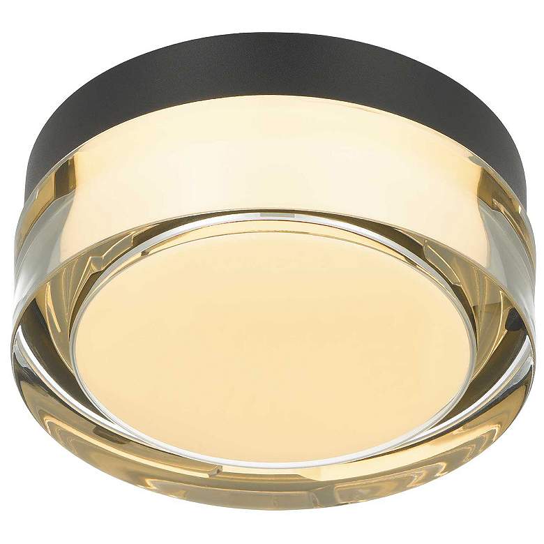 Image 3 Alteck Sunspot 6" Sand Black LED Flush Mount more views