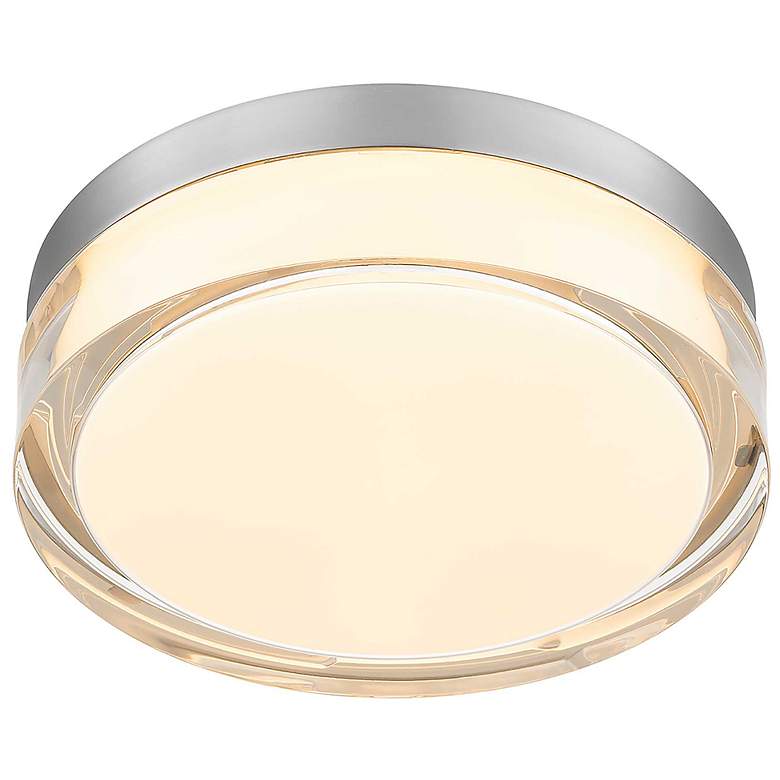 Image 2 Alteck Sunspot 9" Brushed Stainless Steel LED Flush Mount more views